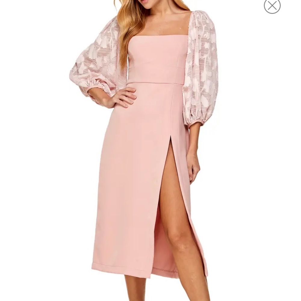 Jacquard Slit Dress one one six size large
